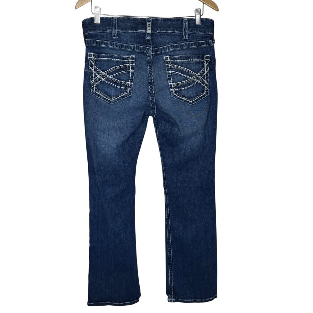 Ariat Real Women's Mid Rise Boot Cut Jeans Pre-Owned Size 32R - Picture 2 of 8